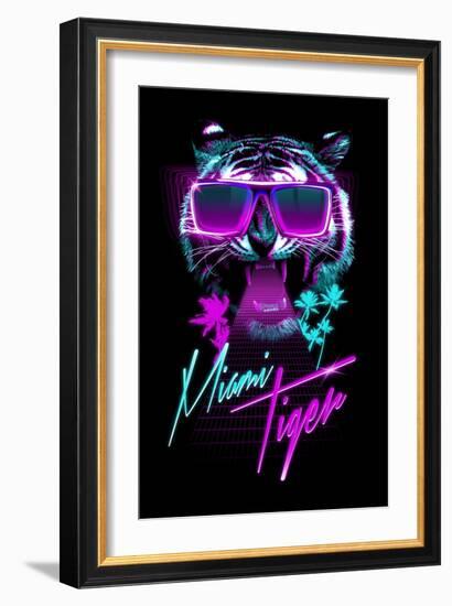 Miami Tiger-Robert Farkas-Framed Art Print