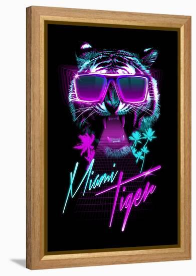 Miami Tiger-Robert Farkas-Framed Stretched Canvas