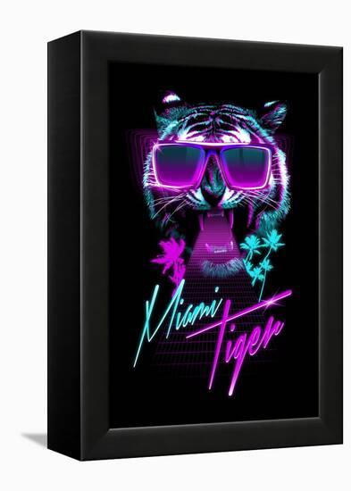 Miami Tiger-Robert Farkas-Framed Stretched Canvas