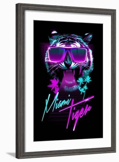 Miami Tiger-Robert Farkas-Framed Art Print