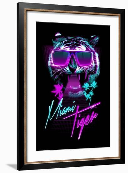 Miami Tiger-Robert Farkas-Framed Art Print