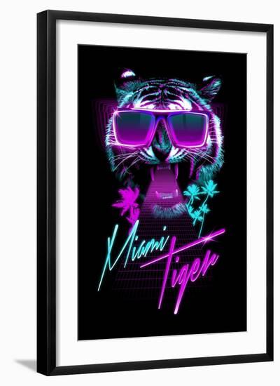 Miami Tiger-Robert Farkas-Framed Art Print