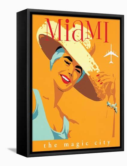 Miami Travel-unknown unknown-Framed Stretched Canvas