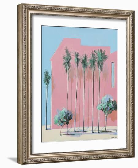 Miami twice, 2020 (oil on canvas)-Andrew Hewkin-Framed Giclee Print