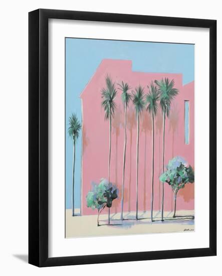 Miami twice, 2020 (oil on canvas)-Andrew Hewkin-Framed Giclee Print