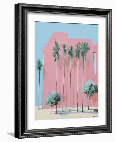 Miami twice, 2020 (oil on canvas)-Andrew Hewkin-Framed Giclee Print