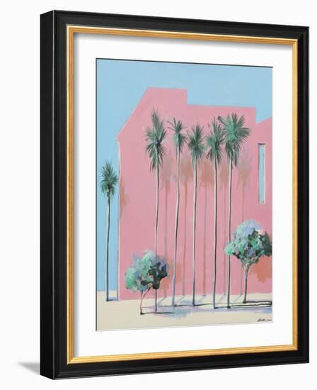 Miami twice, 2020 (oil on canvas)-Andrew Hewkin-Framed Giclee Print