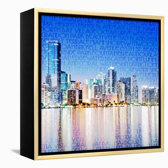 Miami Vibe-GI ArtLab-Framed Premier Image Canvas