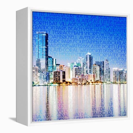 Miami Vibe-GI ArtLab-Framed Premier Image Canvas
