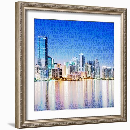 Miami Vibe-GI ArtLab-Framed Giclee Print