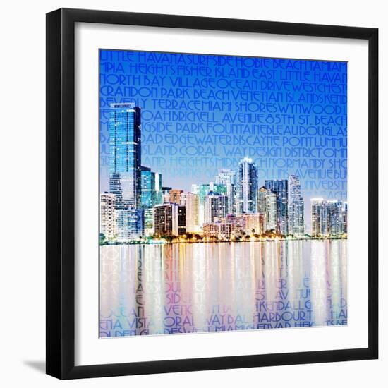 Miami Vibe-GI ArtLab-Framed Giclee Print