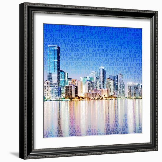 Miami Vibe-GI ArtLab-Framed Giclee Print