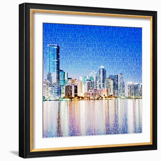 Miami Vibe-GI ArtLab-Framed Giclee Print