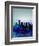 Miami Watercolor Skyline-NaxArt-Framed Art Print