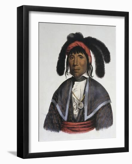 Micanopy (Seminole Chief)-Charles Bird King-Framed Giclee Print