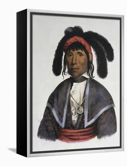 Micanopy (Seminole Chief)-Charles Bird King-Framed Premier Image Canvas