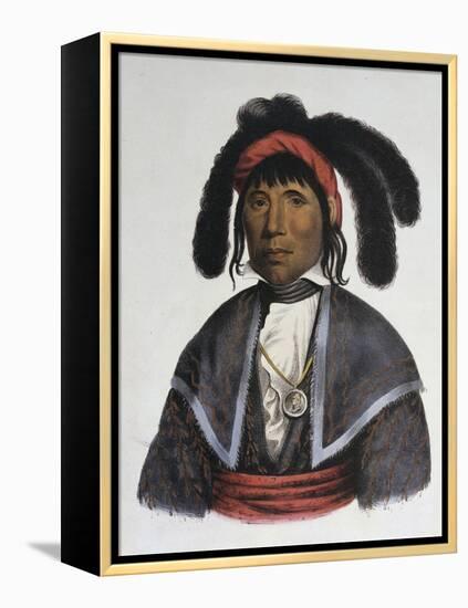 Micanopy (Seminole Chief)-Charles Bird King-Framed Premier Image Canvas