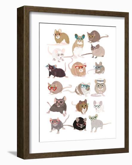 Mice in Glasses-Hanna Melin-Framed Photographic Print