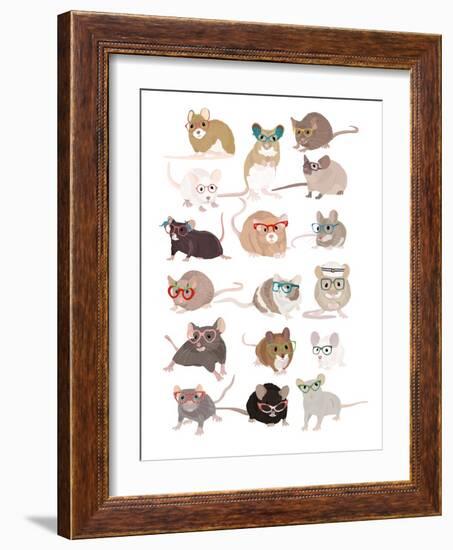 Mice in Glasses-Hanna Melin-Framed Photographic Print