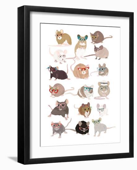 Mice in Glasses-Hanna Melin-Framed Photographic Print