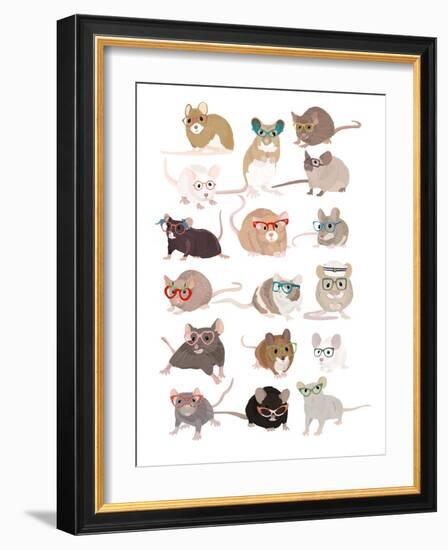 Mice in Glasses-Hanna Melin-Framed Photographic Print