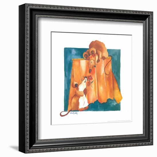 Mice In Love-Urpina-Framed Art Print