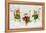 Mice with Candy Canes-Beverly Johnston-Framed Premier Image Canvas