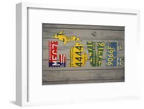MICH State Love-Design Turnpike-Framed Giclee Print