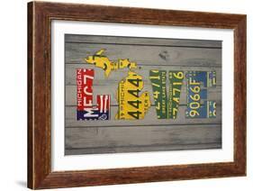 MICH State Love-Design Turnpike-Framed Giclee Print