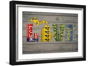 MICH State Love-Design Turnpike-Framed Giclee Print