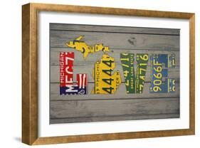 MICH State Love-Design Turnpike-Framed Giclee Print