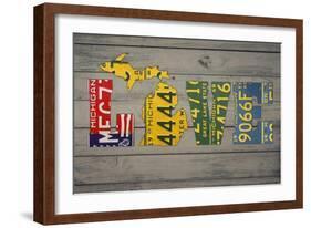 MICH State Love-Design Turnpike-Framed Giclee Print