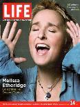 Portrait of Singer Melissa Etheridge, October 14, 2005-Michael Abrahams-Framed Premier Image Canvas