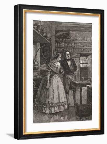 Michael and Mrs. Faraday Observing Experiment-null-Framed Giclee Print