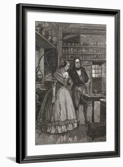 Michael and Mrs. Faraday Observing Experiment-null-Framed Giclee Print