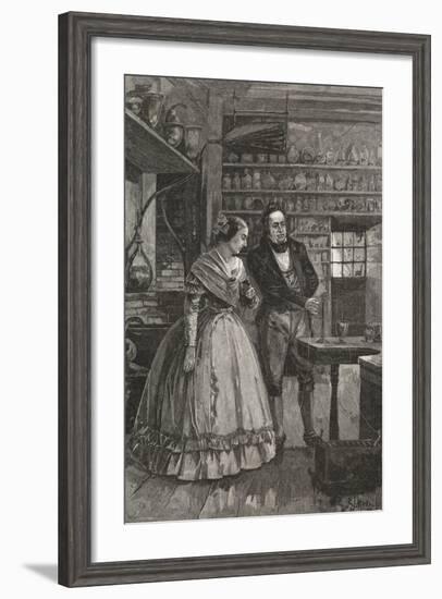 Michael and Mrs. Faraday Observing Experiment-null-Framed Giclee Print