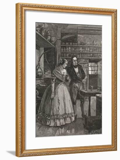 Michael and Mrs. Faraday Observing Experiment-null-Framed Giclee Print