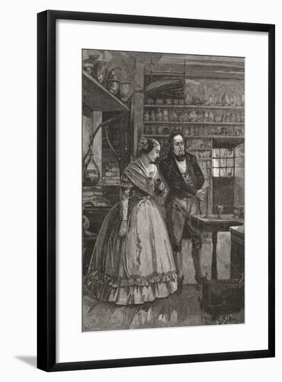 Michael and Mrs. Faraday Observing Experiment-null-Framed Giclee Print