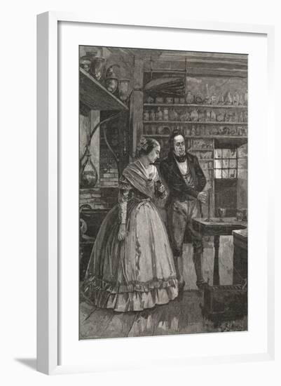 Michael and Mrs. Faraday Observing Experiment-null-Framed Giclee Print