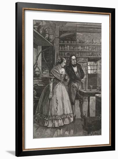 Michael and Mrs. Faraday Observing Experiment-null-Framed Giclee Print