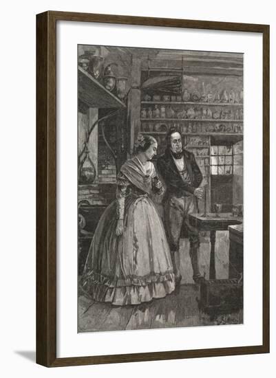 Michael and Mrs. Faraday Observing Experiment-null-Framed Giclee Print