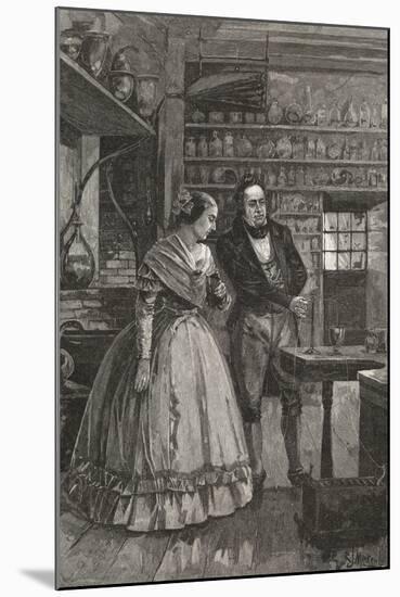 Michael and Mrs. Faraday Observing Experiment-null-Mounted Giclee Print
