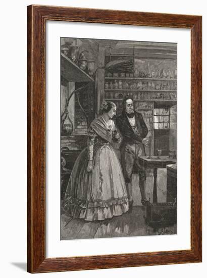 Michael and Mrs. Faraday Observing Experiment-null-Framed Giclee Print