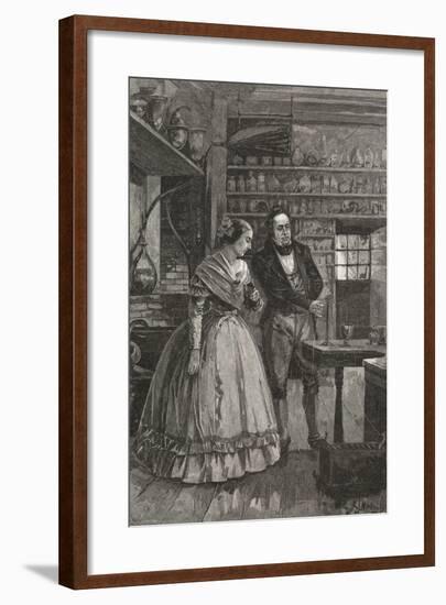 Michael and Mrs. Faraday Observing Experiment-null-Framed Giclee Print