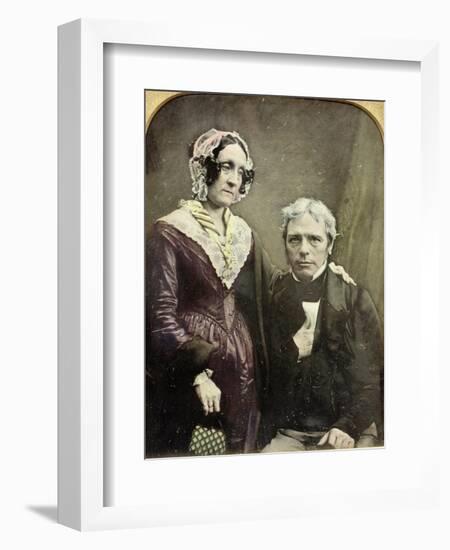 Michael and Sarah Faraday, 1840s-50s-null-Framed Giclee Print