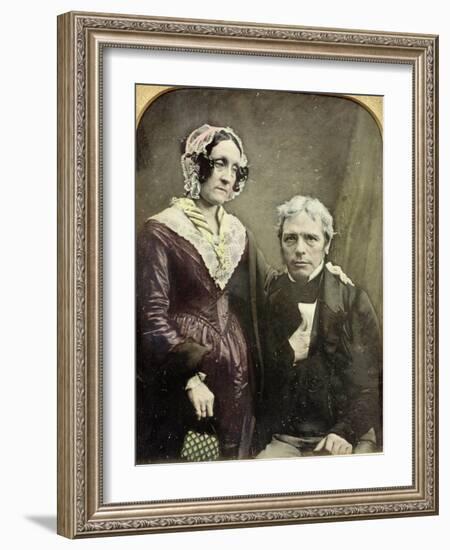 Michael and Sarah Faraday, 1840s-50s-null-Framed Giclee Print