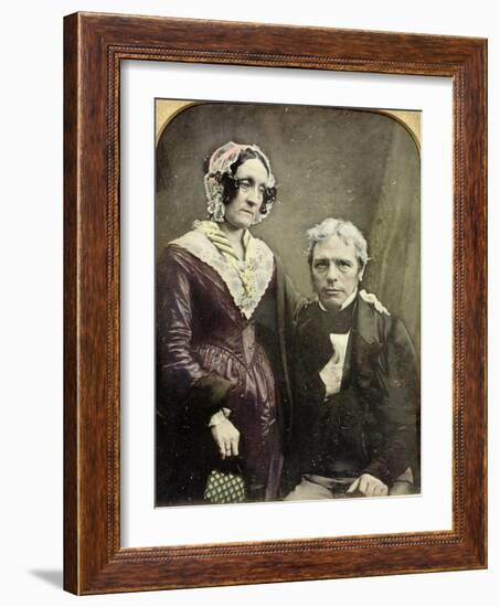 Michael and Sarah Faraday, 1840s-50s-null-Framed Giclee Print