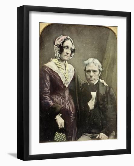 Michael and Sarah Faraday, 1840s-50s-null-Framed Giclee Print