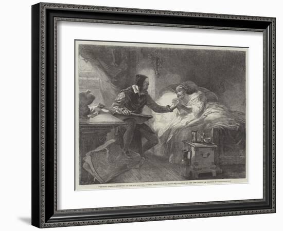 Michael Angelo Attending on His Sick Servant, Urbino-Louis Haghe-Framed Giclee Print