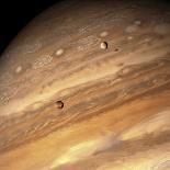 Io and Europa over Jupiter-Michael Benson-Photographic Print